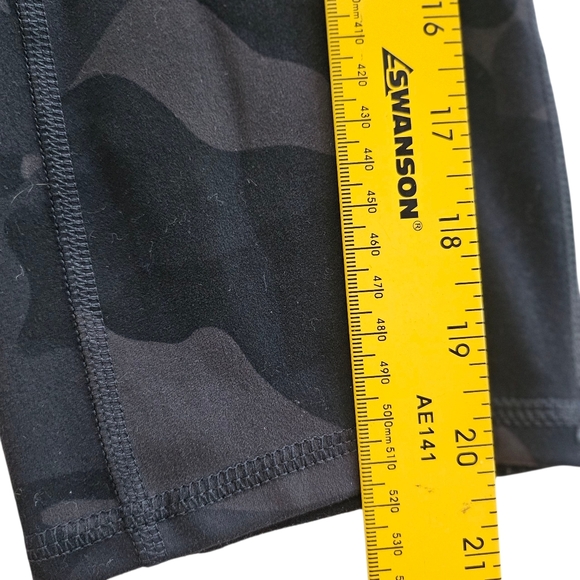 RBX Black Camo Print High Rise Leggings Size M - Picture 5 of 5